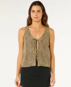 Animal Instincts Tie Front Top