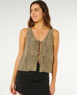 Animal Instincts Tie Front Top