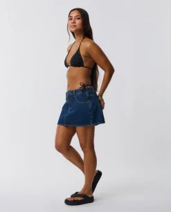 Archive Denim Mini Skirt