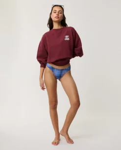 Archive Plaid Skimpy Coverage Bikini Bottom