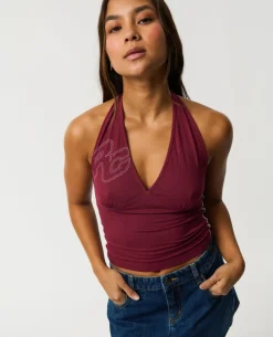 Archive Script Jersey Halter