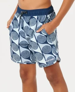 Artist of the Search Primary Volley Boardshort - Kids