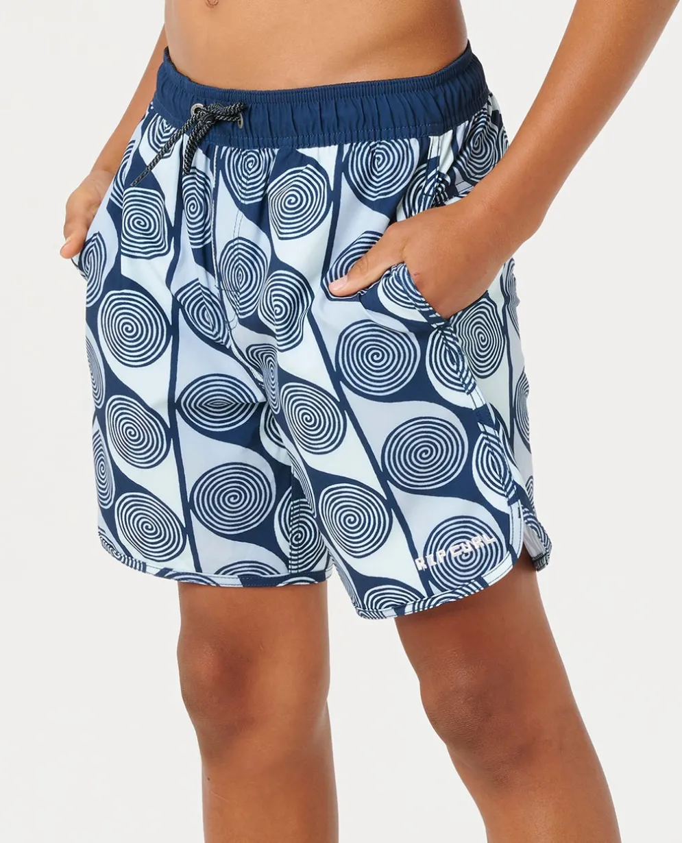 Artist of the Search Primary Volley Boardshort - Kids