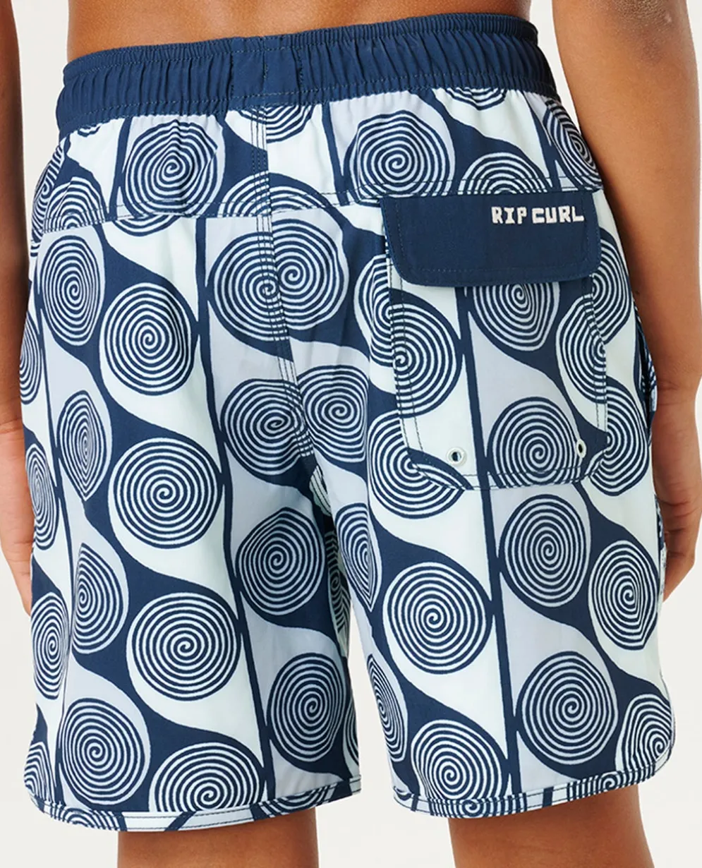 Artist of the Search Primary Volley Boardshort - Kids