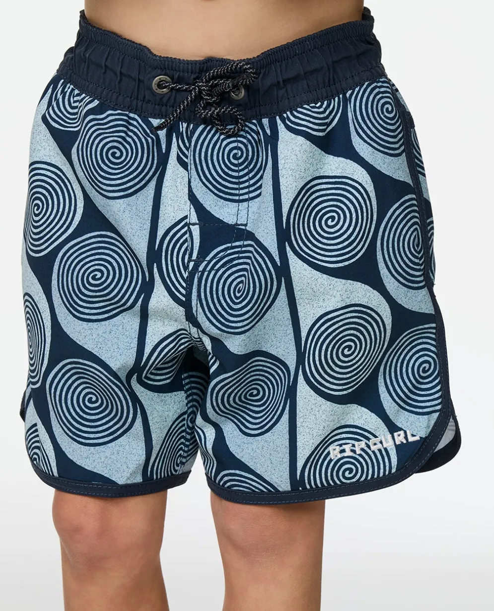 Artist of the Search Primary Volley Boardshort - Kids