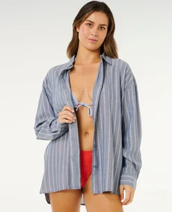 Beach Days Pinstripe Shirt