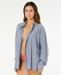 Beach Days Pinstripe Shirt