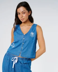 Catalina Island Chambray Vest