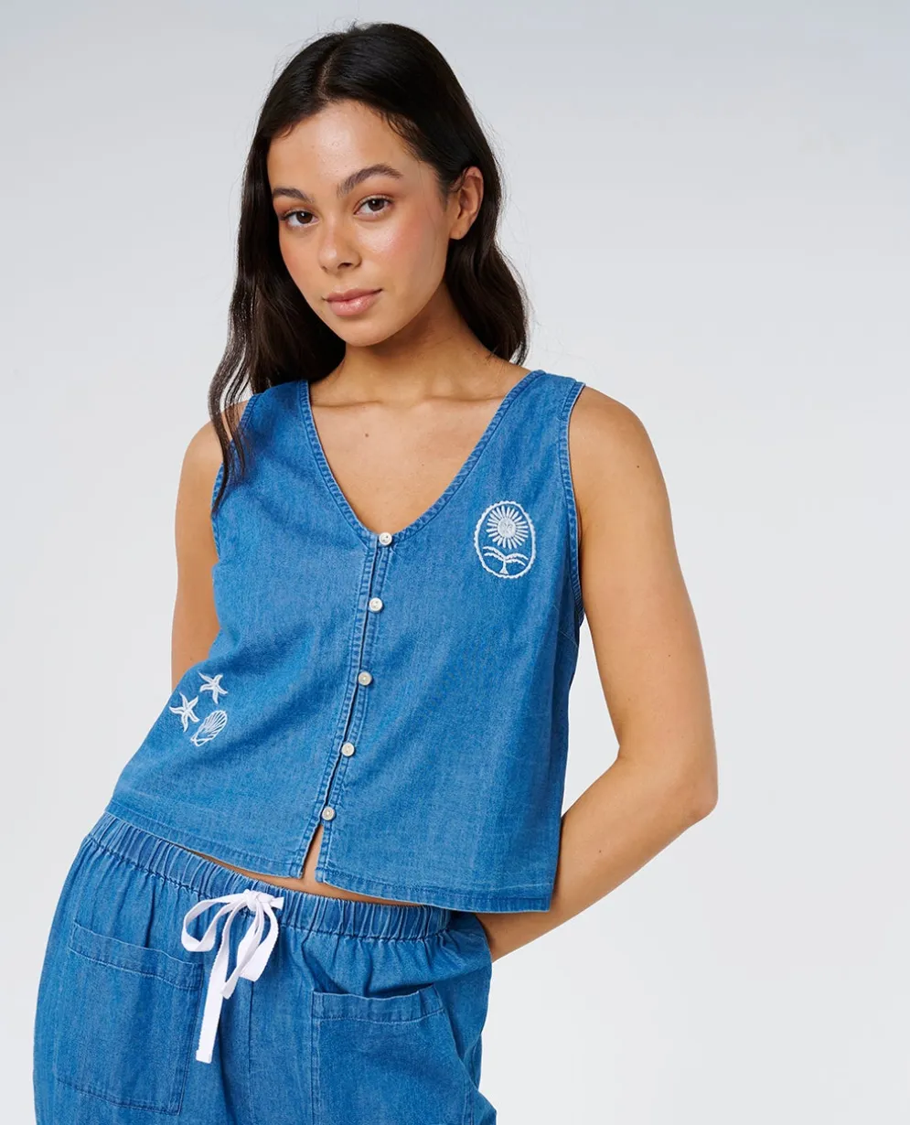 Catalina Island Chambray Vest