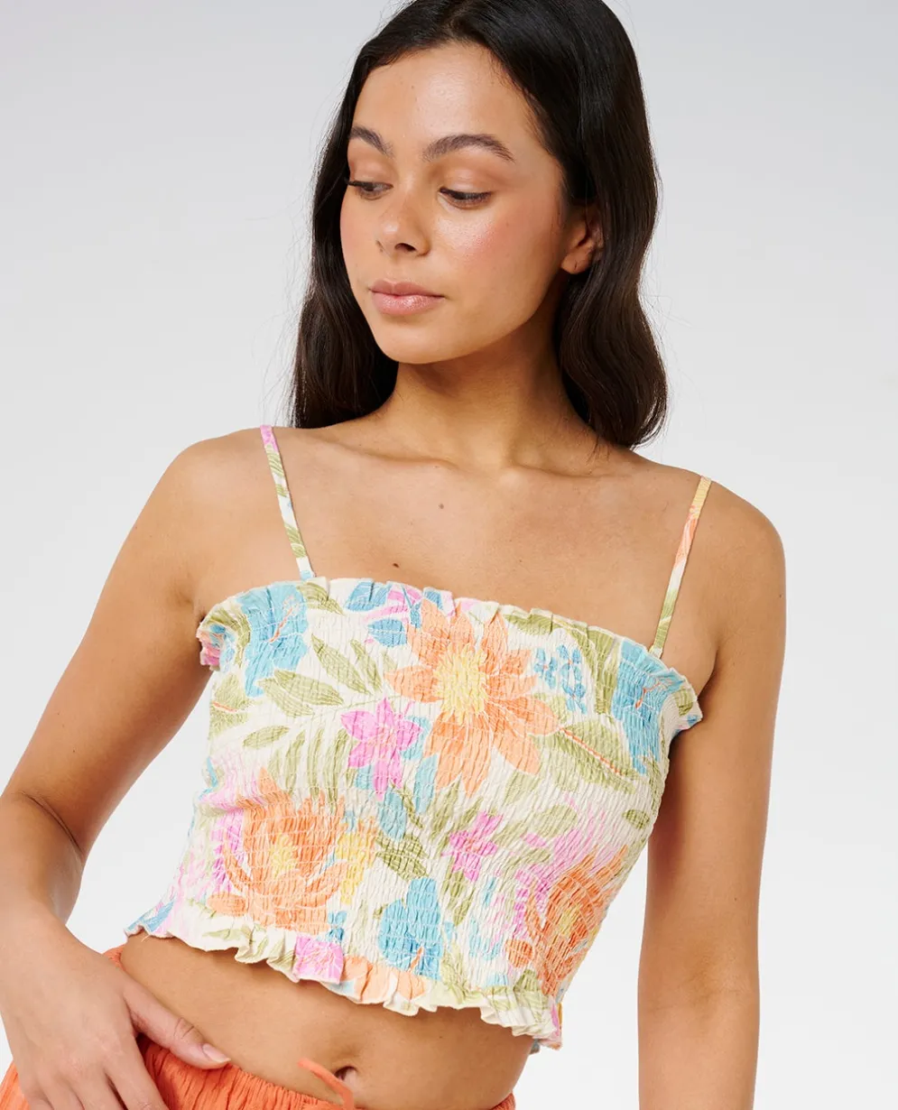 Catalina Island Shirred Top