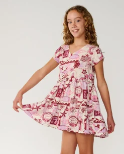 Costa Del Sol Woven Dress - Kids