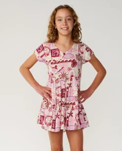 Costa Del Sol Woven Dress - Kids