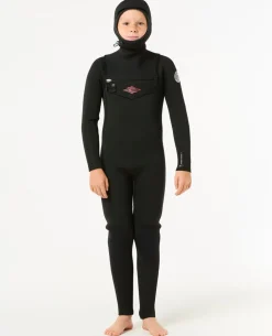 Dawn Patrol 5/4 Chest Zip Hooded Fullsuit Wetsuit
