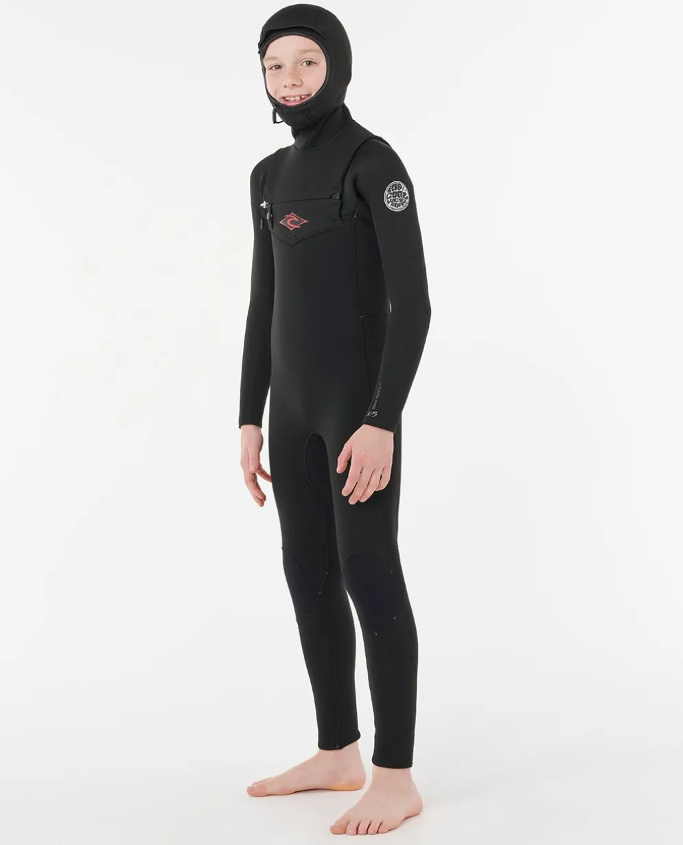 Dawn Patrol 5/4 Chest Zip Hooded Fullsuit Wetsuit