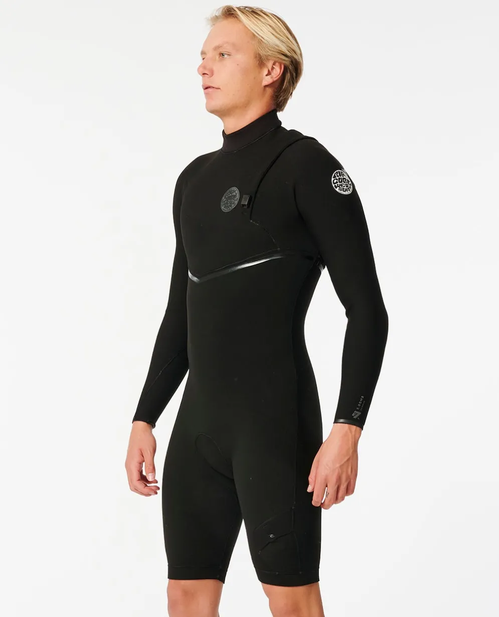 E-Bomb 2mm Zip Free Long Sleeve Short Leg Springsuit