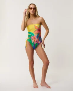 Farm Rio Bliss Bandeau One Piece Swimsuit