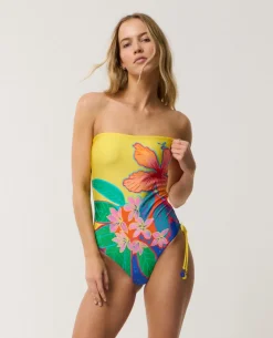 Farm Rio Bliss Bandeau One Piece Swimsuit