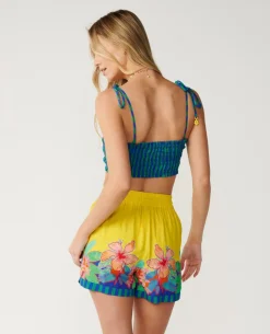 Farm Rio Bliss Stripe Shirred Bandeau
