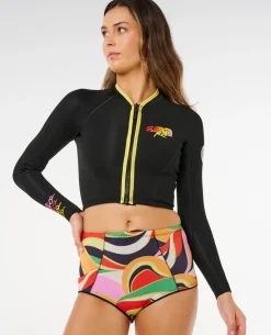 G-Bomb Farm Rio 1.5mm Long Sleeve Front Zip Cropped Jacket