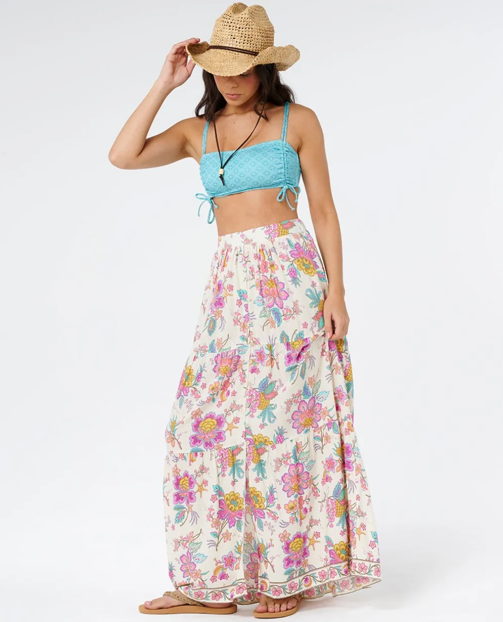 Half Moon Bay Button Thru Maxi Skirt