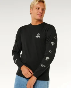 Hawaii Tapa Hex Long Sleeve Tee