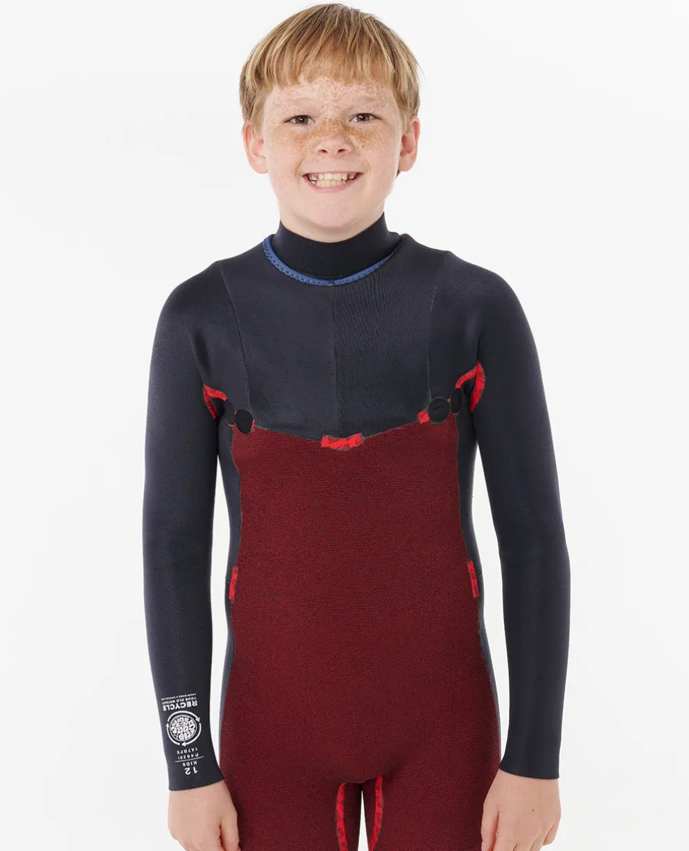 Kids Dawn Patrol 4/3 Chest Zip Steamer
