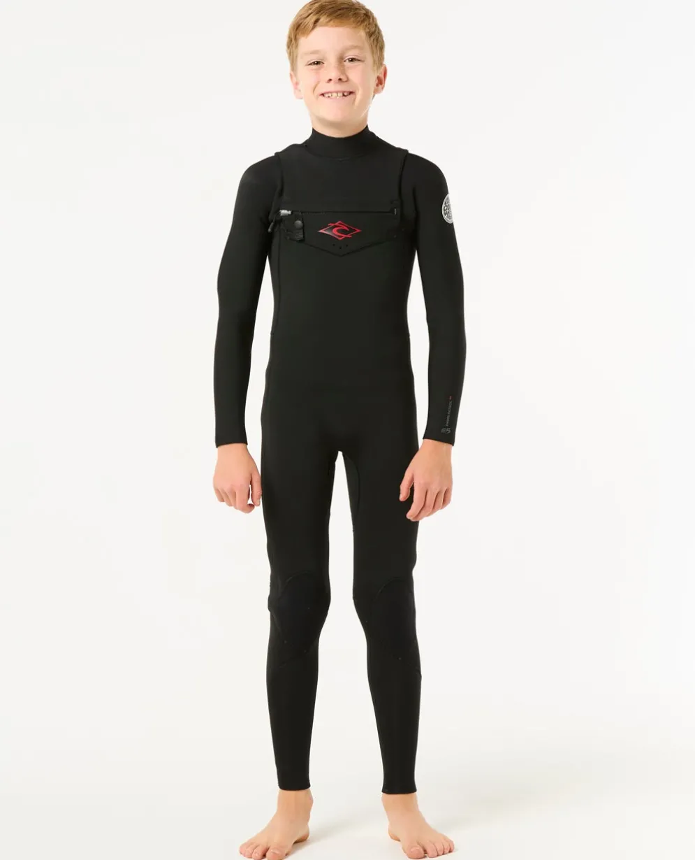 Kids Dawn Patrol 4/3 Chest Zip Steamer