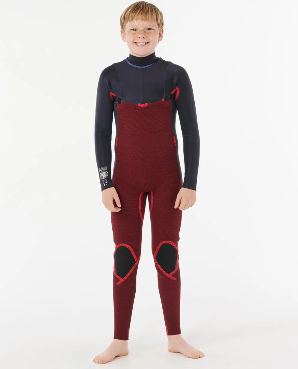 Kids Dawn Patrol 4/3 Chest Zip Steamer