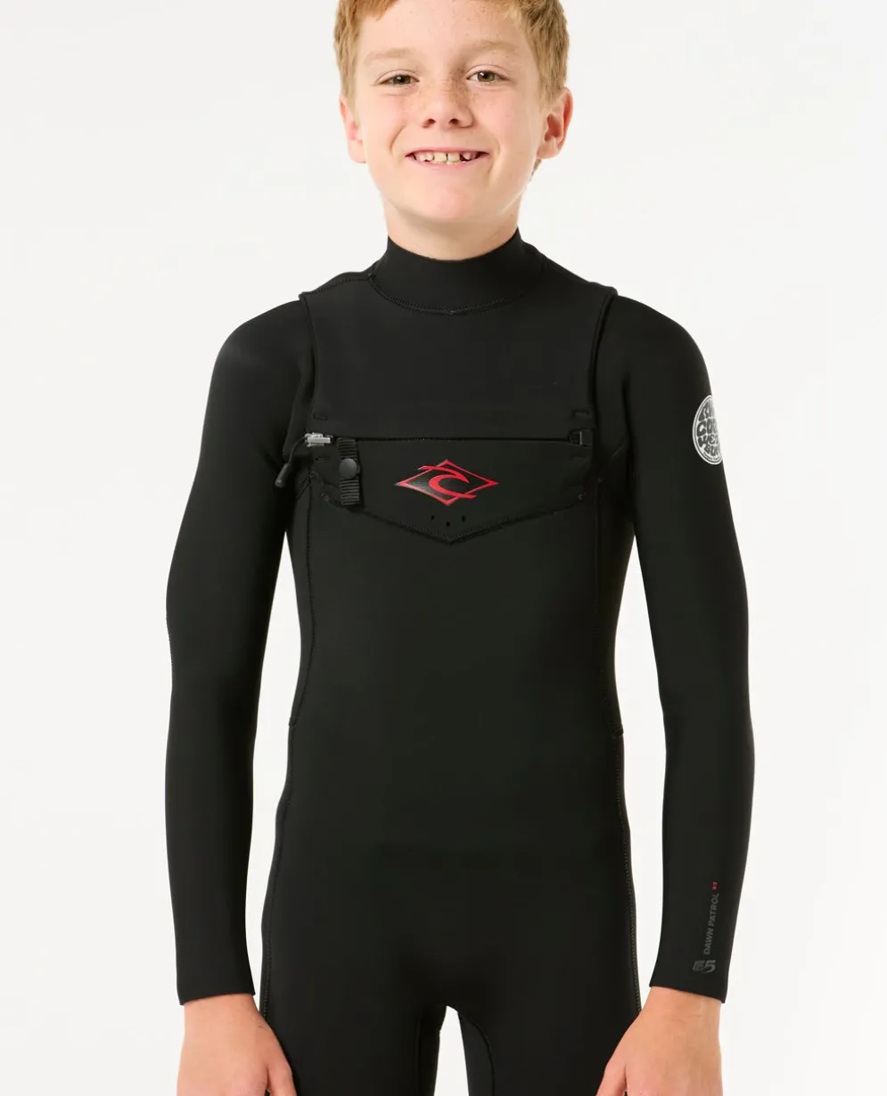 Kids Dawn Patrol 4/3 Chest Zip Steamer