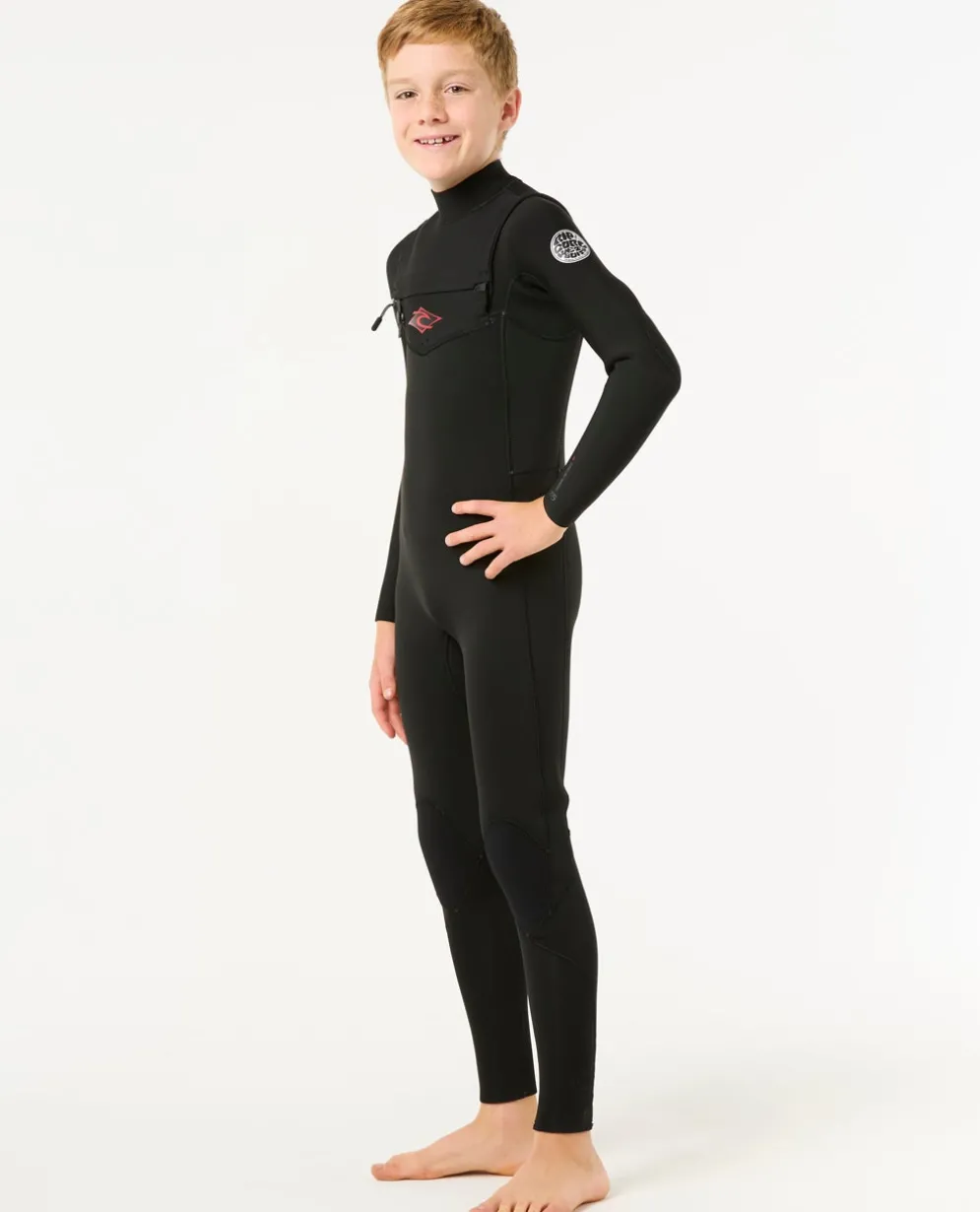 Kids Dawn Patrol 4/3 Chest Zip Steamer