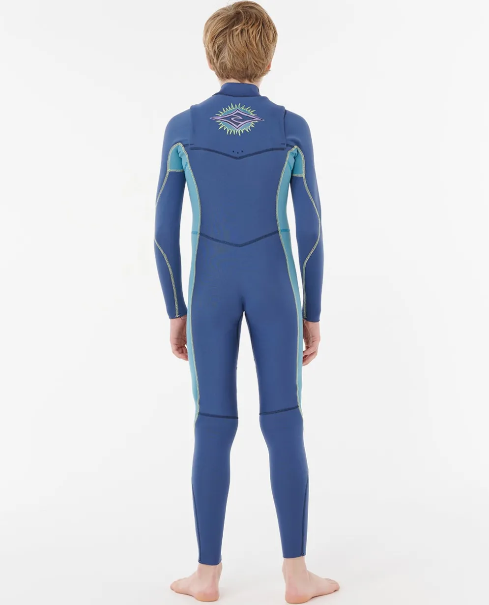 Kids Dawn Patrol 4/3 Chest Zip Steamer