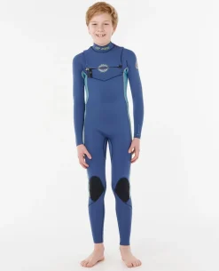 Kids Dawn Patrol 4/3 Chest Zip Steamer