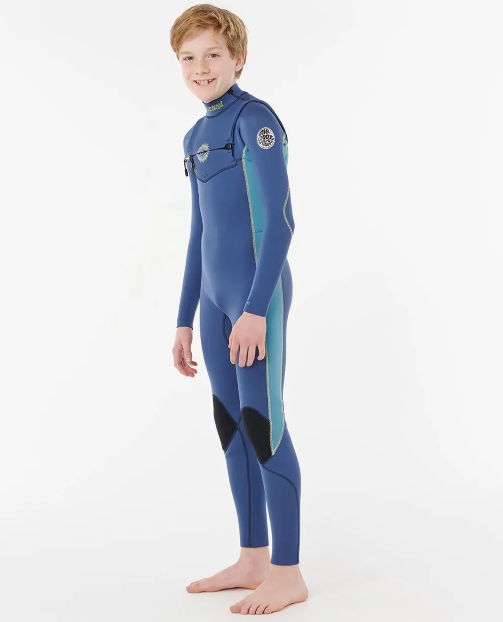 Kids Dawn Patrol 4/3 Chest Zip Steamer