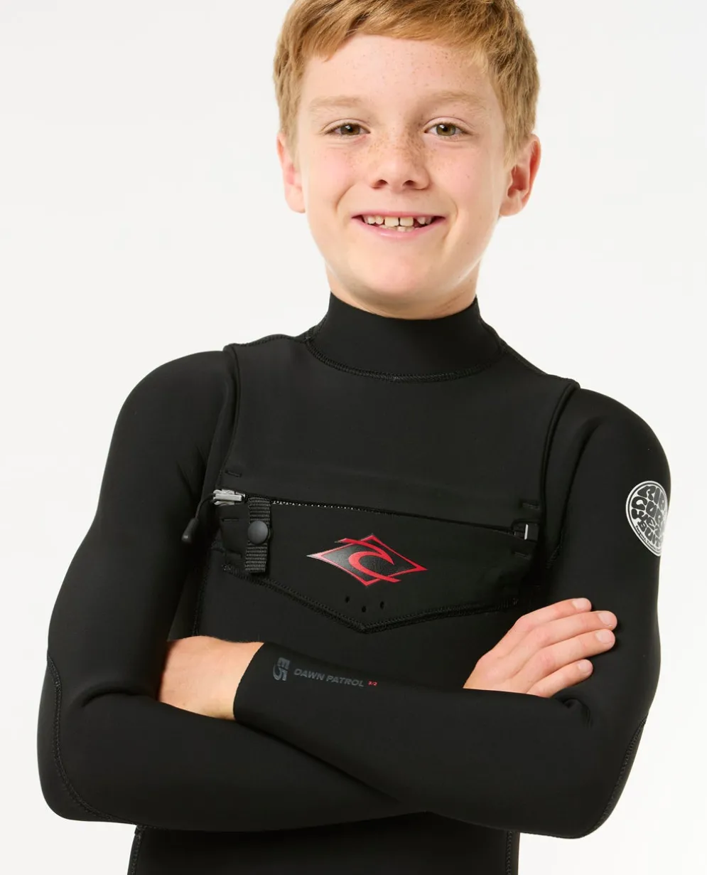 Kids Dawn Patrol 3/2 Chest Zip Steamer
