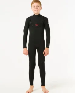 Kids Dawn Patrol 3/2 Chest Zip Steamer