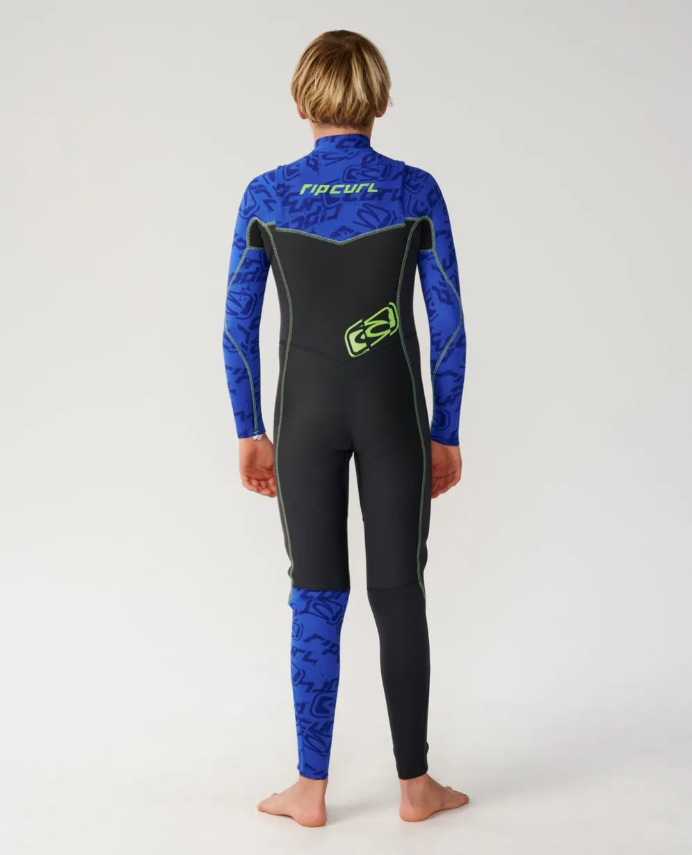 Kids Dawn Patrol 4/3 Chest Zip Steamer