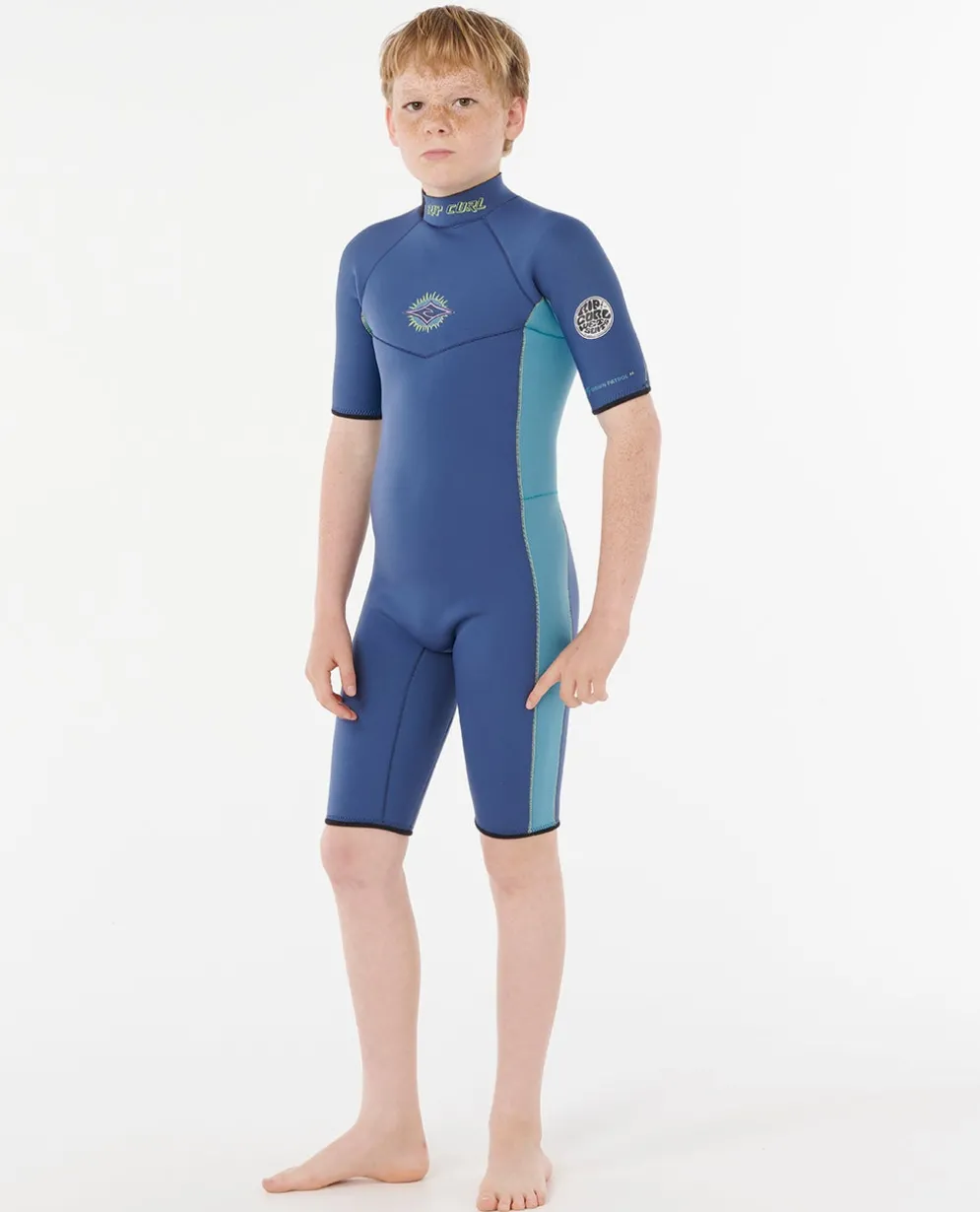 Kids Dawn Patrol Short Sleeve 2mm Back Zip Spring Suit Wetsuit