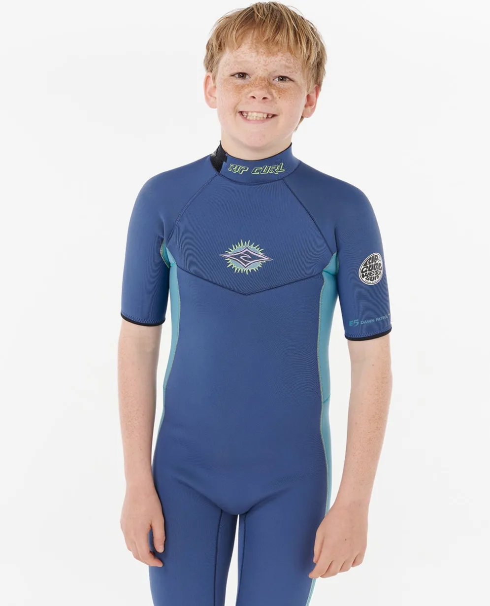 Kids Dawn Patrol Short Sleeve 2mm Back Zip Spring Suit Wetsuit