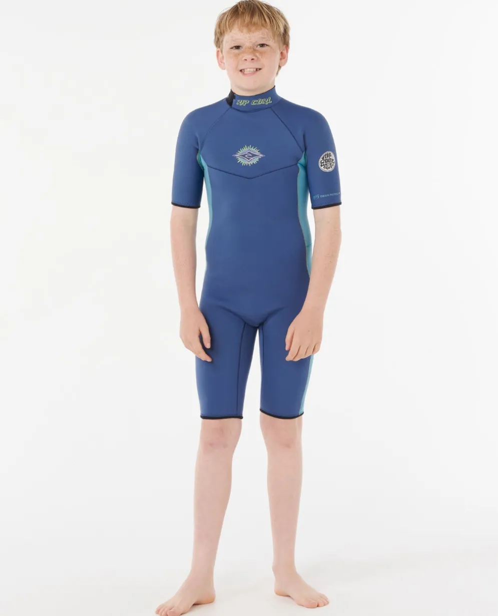 Kids Dawn Patrol Short Sleeve 2mm Back Zip Spring Suit Wetsuit