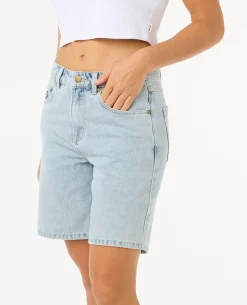 Las Dalias Relaxed Denim Short