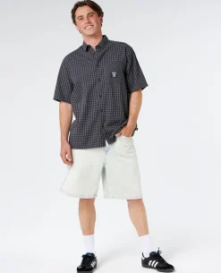 Liquid Trips Check Short Sleeve Shirt