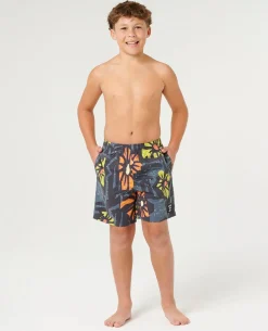 Liquid Trips Volley Boardshort - Kids