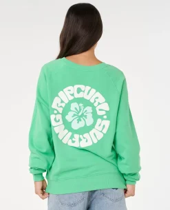 Luxe Surf Raglan Relaxed Crew