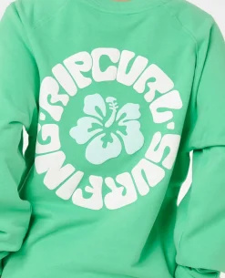 Luxe Surf Raglan Relaxed Crew