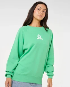 Luxe Surf Raglan Relaxed Crew