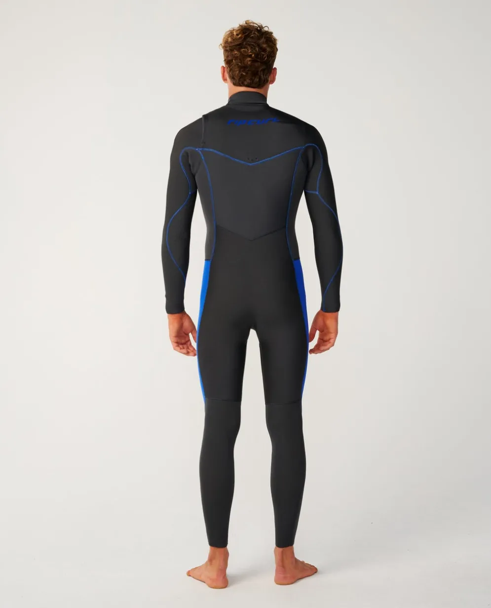 Mens Dawn Patrol 4/3 Chest Zip Steamer Wetsuit
