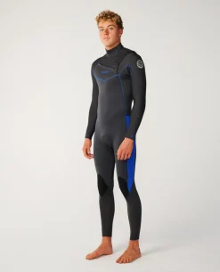 Mens Dawn Patrol 4/3 Chest Zip Steamer Wetsuit