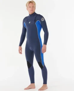 Mens Dawn Patrol 4/3 Chest Zip Steamer Wetsuit