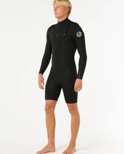 Mens Dawn Patrol 2/2 Long Sleeve Chest Zip Springsuit