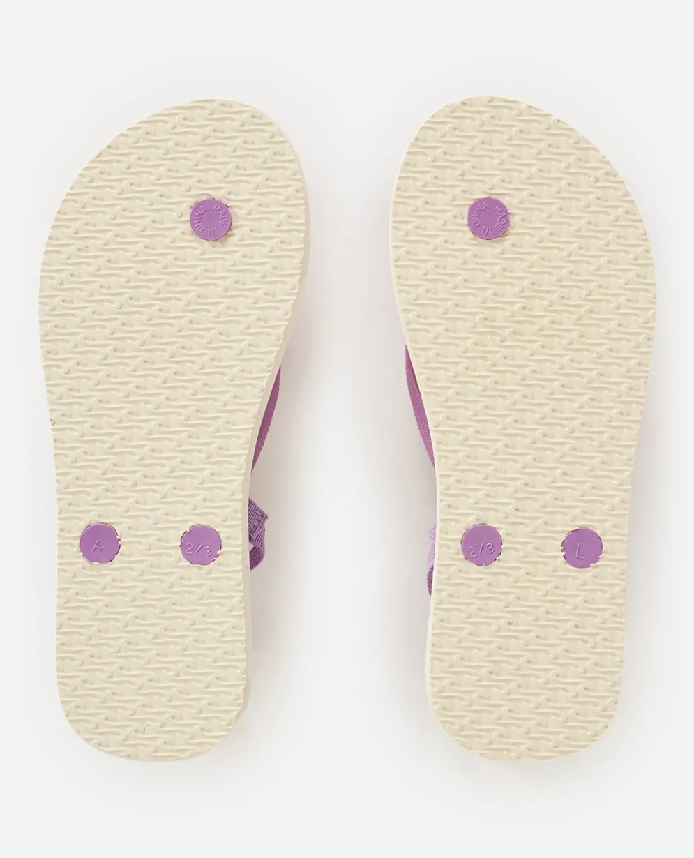 Mixed Bloom Open Toe Sandal - Girls